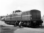 MAK-Diesellok 1600 001 wird 1954 nach erfolgreichen Probefahrten vorgestellt