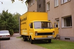 VW LT-Koffer der Autovermietung "Yellow truck" in Sankt Augustin im Jahre 1988