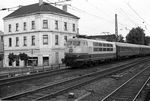 103 125 am 31.07.79 mit "Christopherus Express" in Bonn-Beuel; Lok wurde nach dem Unfall vom 06.03.81 ausgemustert